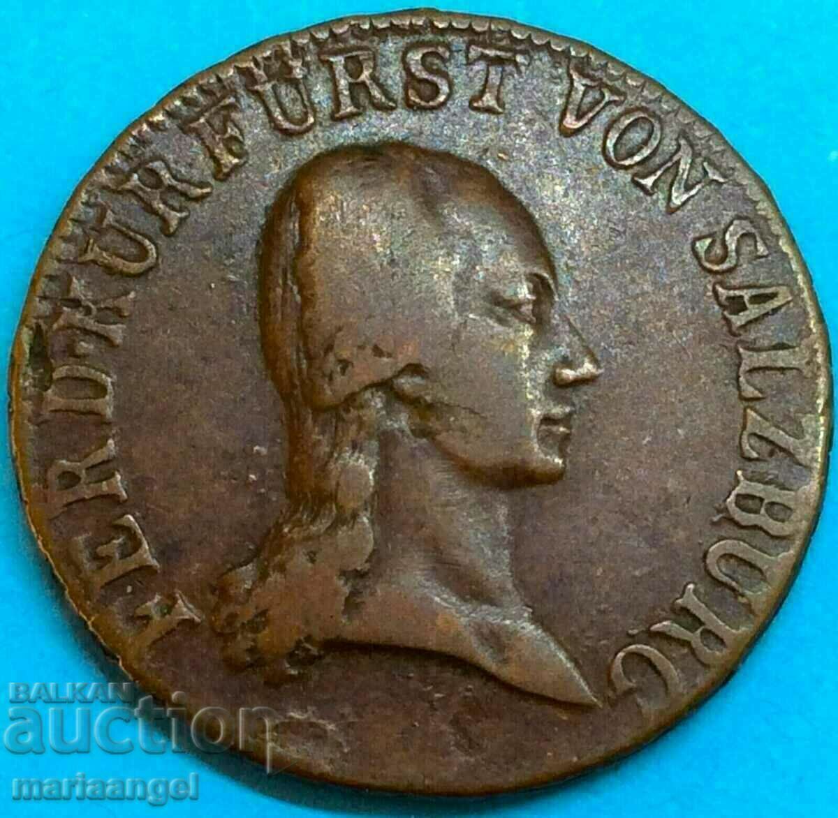 Austria 1 Kreuzer 1805 Ferdinand - Elector de Salzburg
