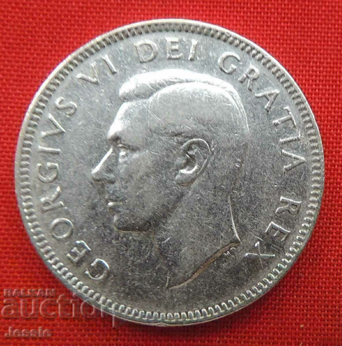 25 de cenți 1949 Canada cu preț € 14.95 | 29.24 BGN