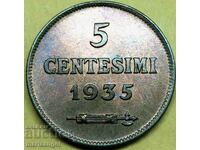 5 centesimi 1935 San Marino