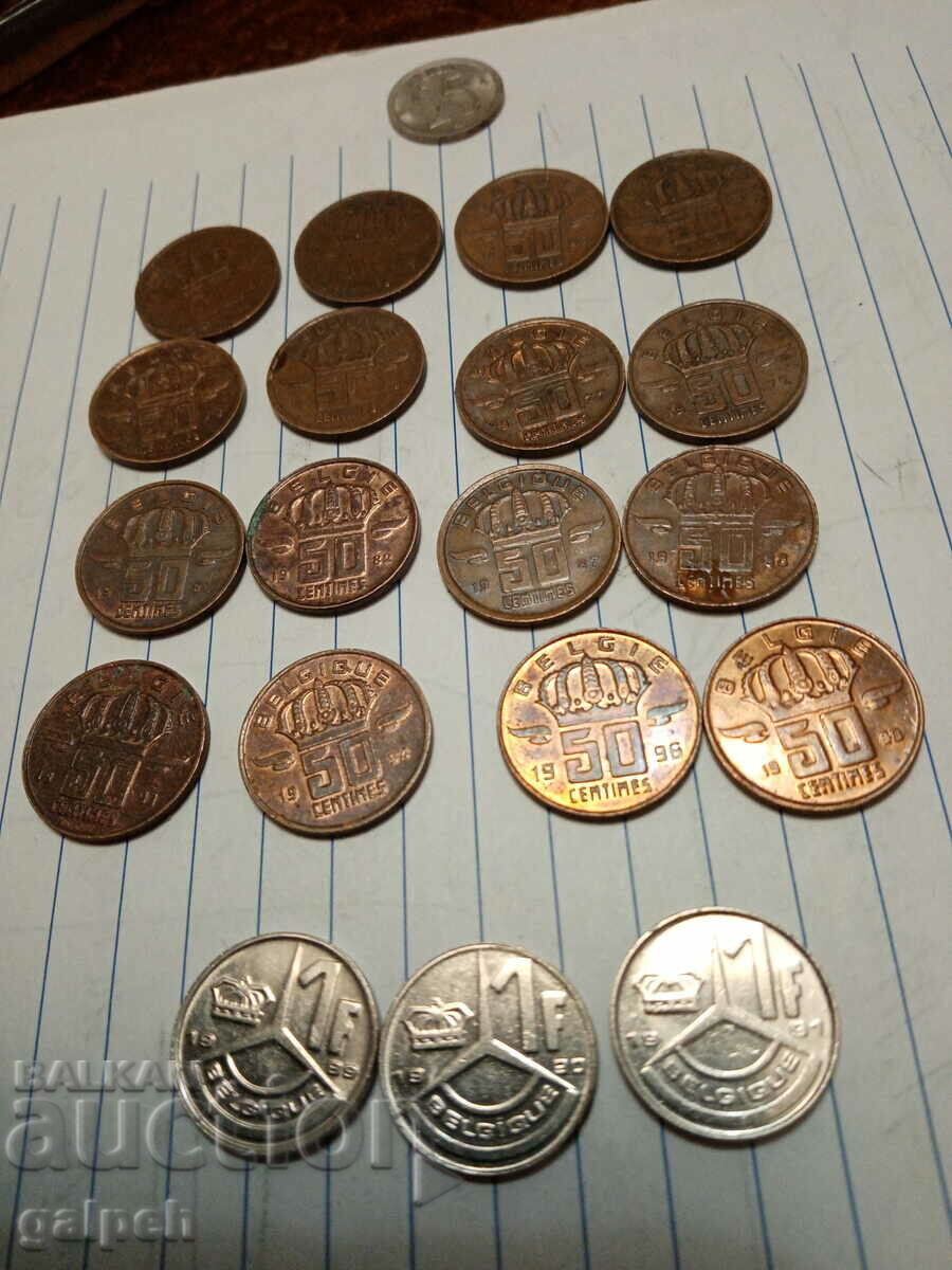 Auction BELGIUM MIXED LOT OF COINS - 20 pcs. - BGN 7 Auction BELGIUM MIXED LOT OF COINS - 20 pcs. - BGN 7