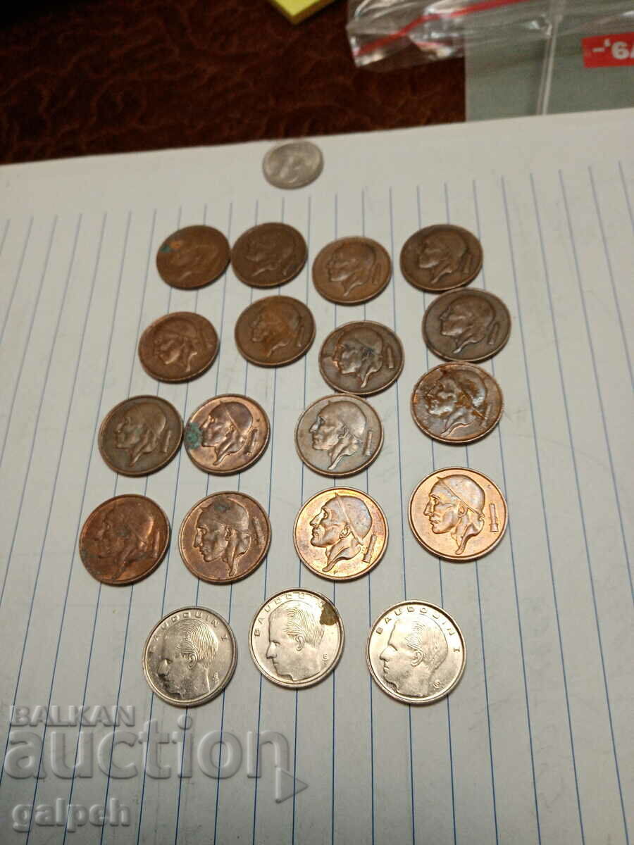 Delivery of BELGIUM MIXED LOT OF COINS - 20 pcs. - BGN 7 Delivery of BELGIUM MIXED LOT OF COINS - 20 pcs. - BGN 7