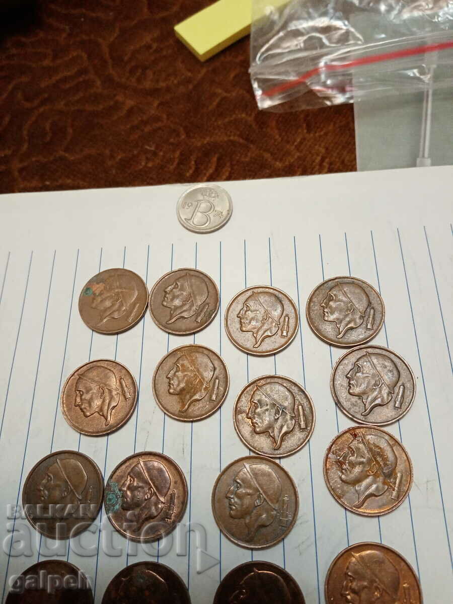 BELGIUM MIXED LOT OF COINS - 20 pcs. - BGN 7 - 5 BELGIUM MIXED LOT OF COINS - 20 pcs. - BGN 7 - 5