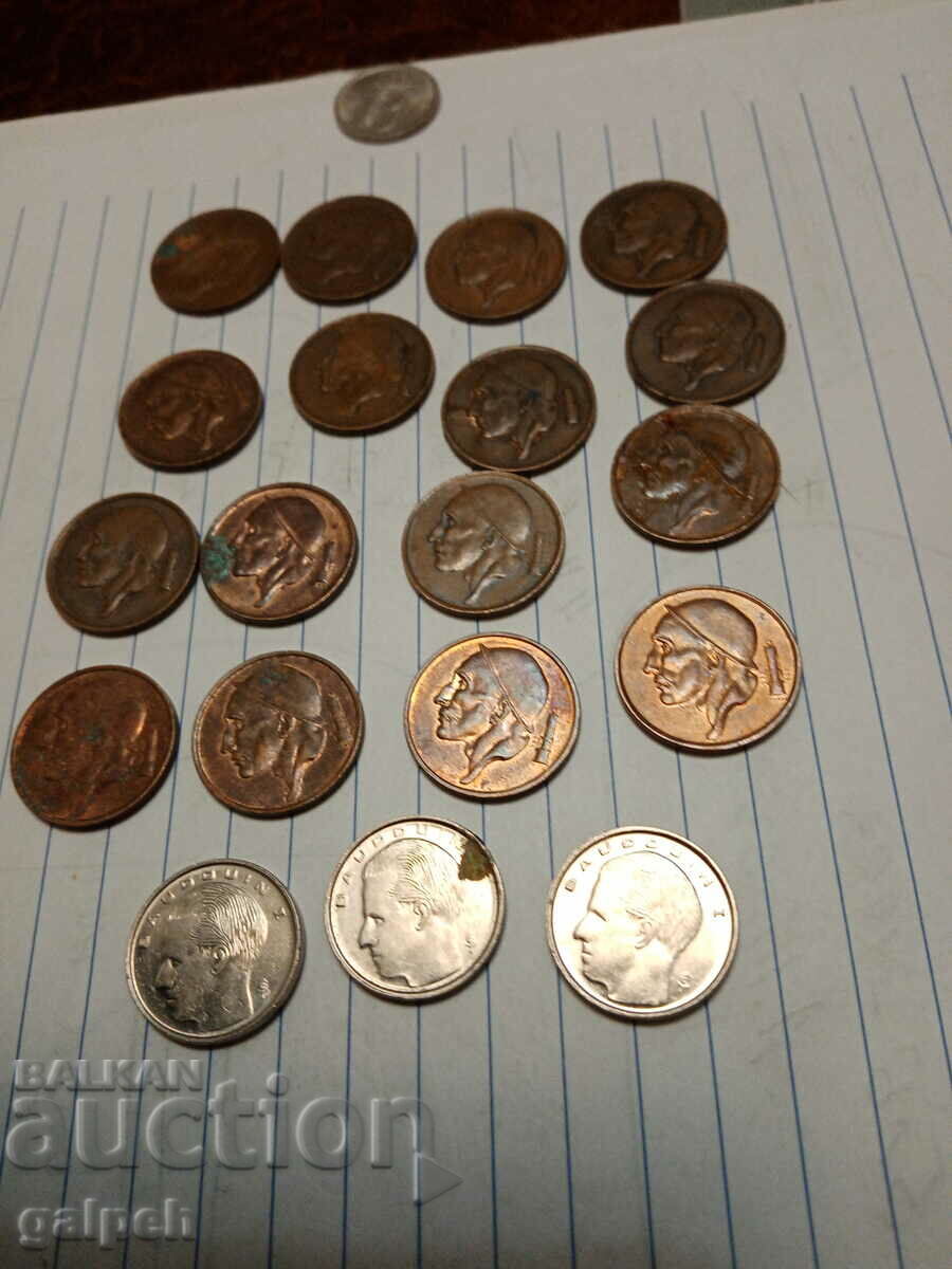BELGIUM MIXED LOT OF COINS - 20 pcs. - BGN 7 - 6 BELGIUM MIXED LOT OF COINS - 20 pcs. - BGN 7 - 6
