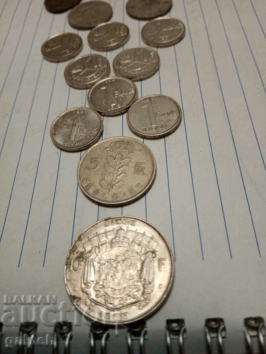 Delivery of BELGIUM MIXED LOT OF COINS - 20 pcs. - BGN 7