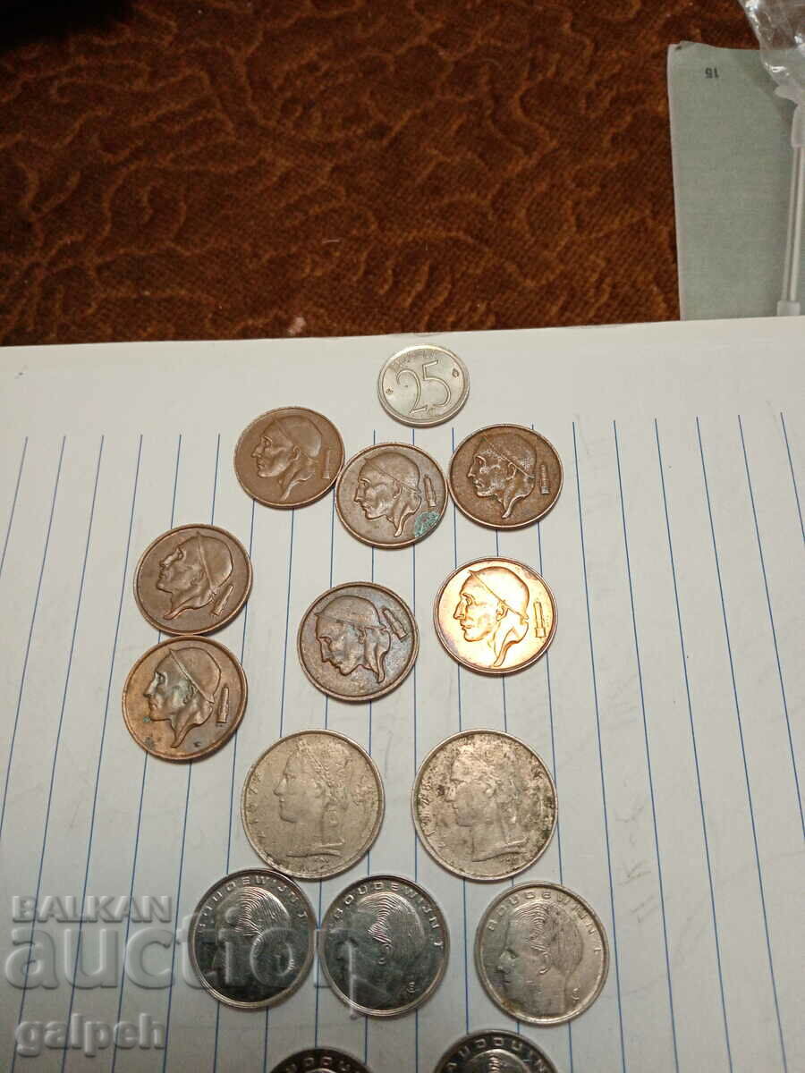 BELGIUM MIXED LOT OF COINS - 20 pcs. - BGN 7 - 6