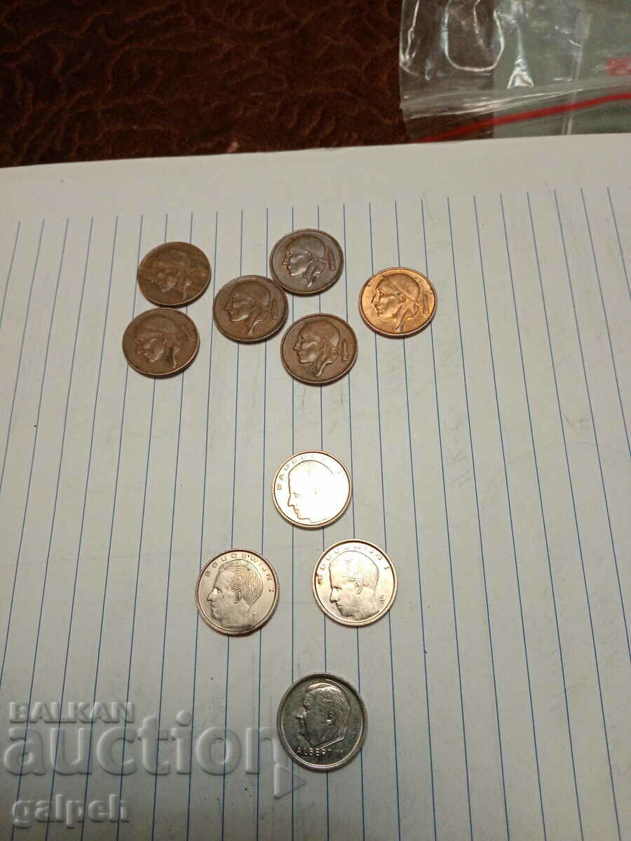 Delivery of BELGIUM MIXED LOT OF COINS - 10 pcs. - BGN 3 Delivery of BELGIUM MIXED LOT OF COINS - 10 pcs. - BGN 3