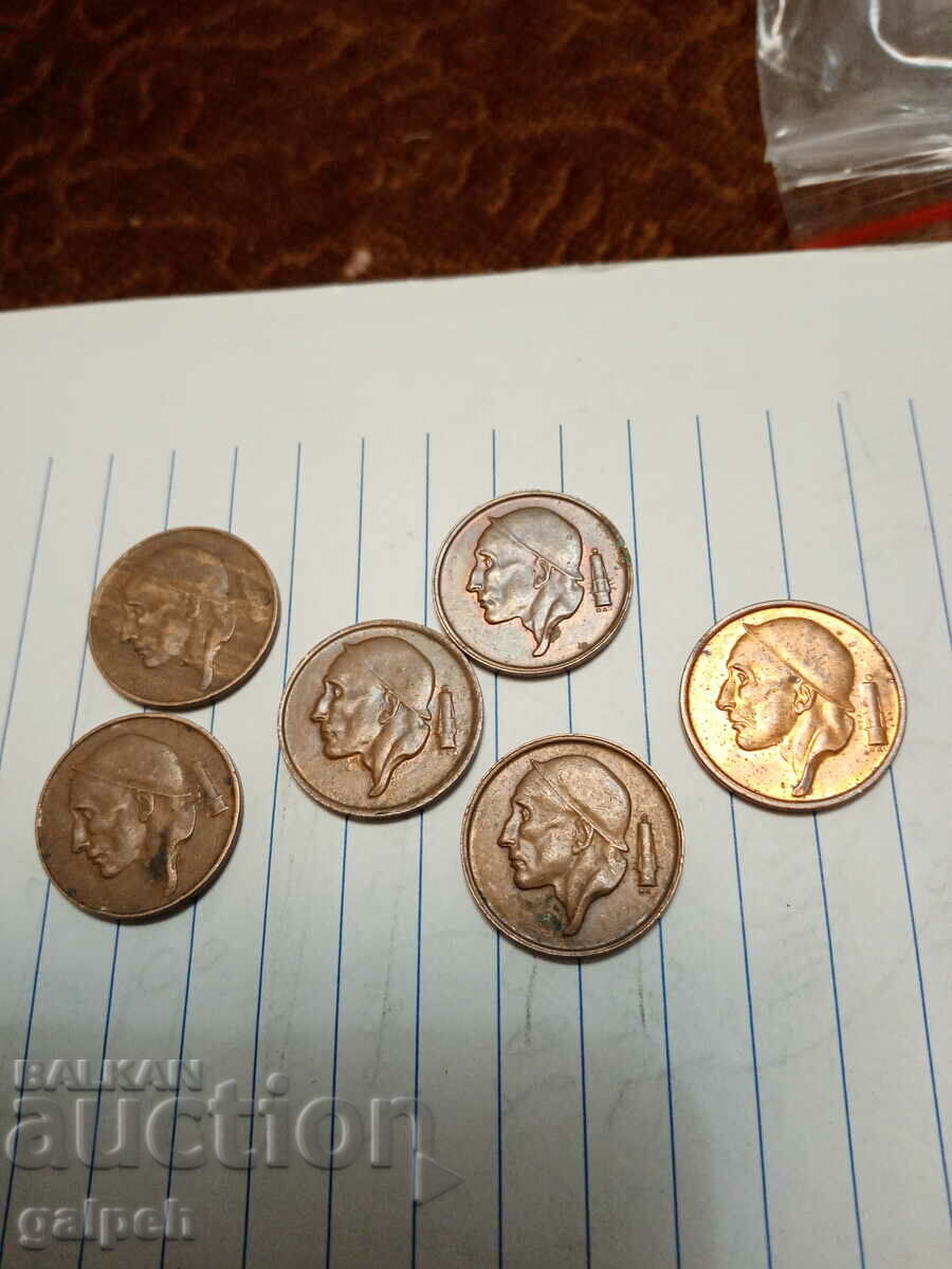 BELGIUM MIXED LOT OF COINS - 10 pcs. - BGN 3 - 5 BELGIUM MIXED LOT OF COINS - 10 pcs. - BGN 3 - 5