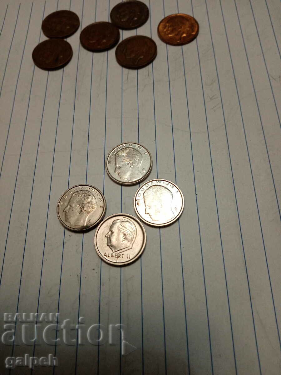 BELGIUM MIXED LOT OF COINS - 10 pcs. - BGN 3 - 6 BELGIUM MIXED LOT OF COINS - 10 pcs. - BGN 3 - 6