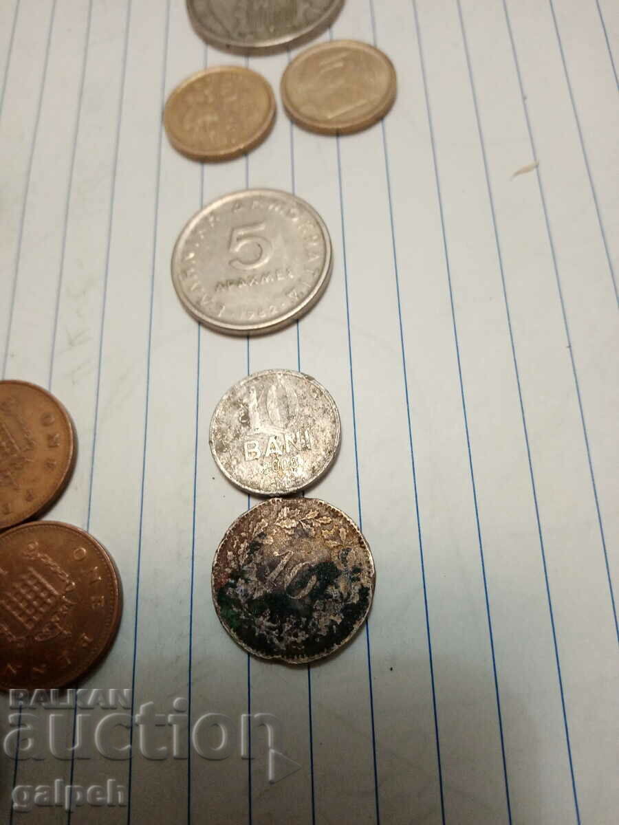 COINS MIXED LOT - 20 pcs. - BGN 5 - 6 COINS MIXED LOT - 20 pcs. - BGN 5 - 6