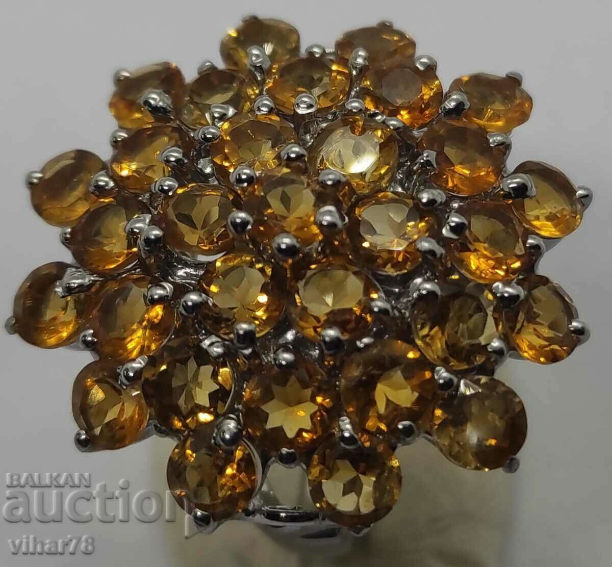 Silver ring with citrine with price 179.99 BGN | € 92.03 Silver ring with citrine with price 179.99 BGN | € 92.03