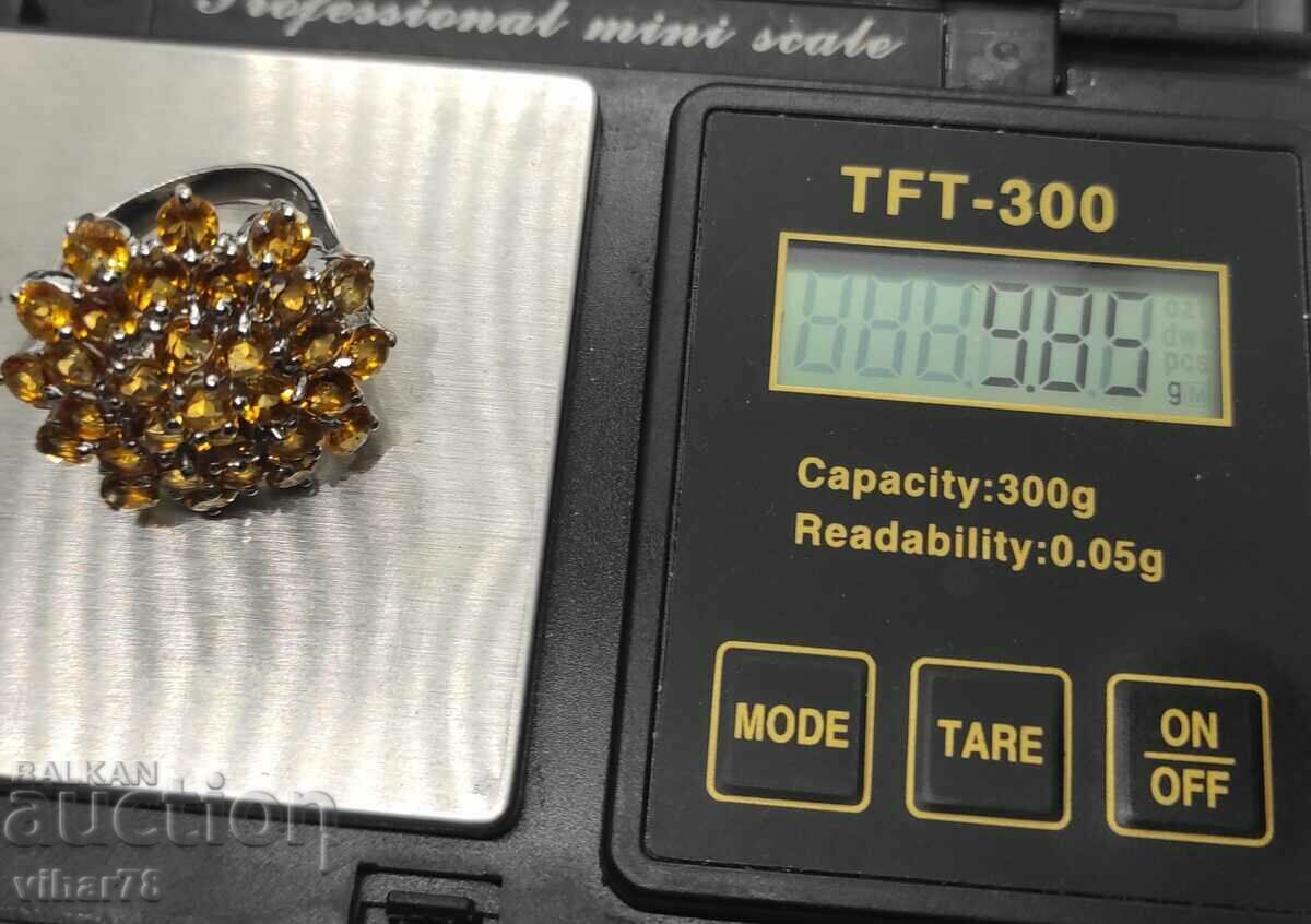 Delivery of Silver ring with citrine Delivery of Silver ring with citrine