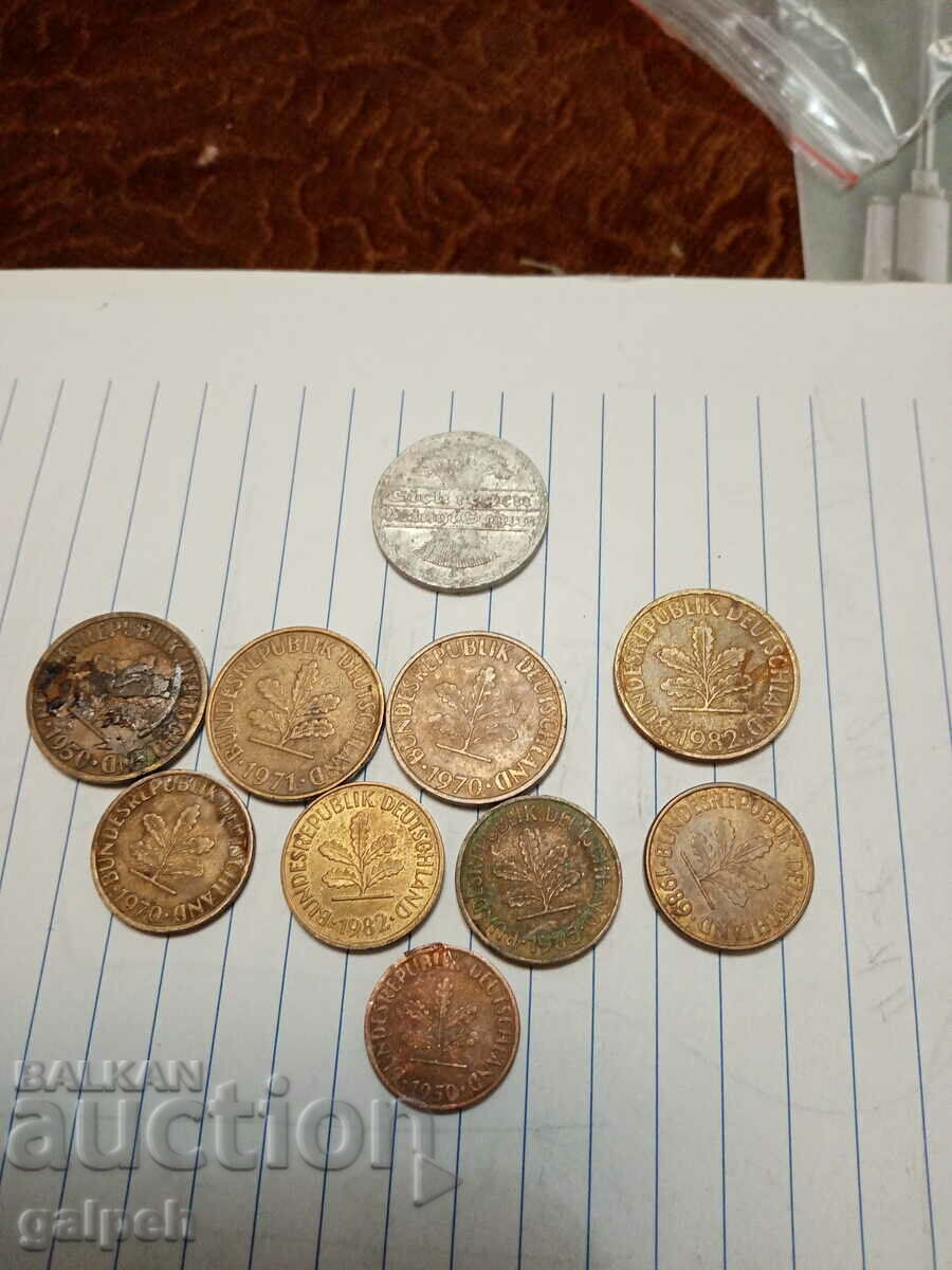 COINS MIXED LOT - 17 pcs. - BGN 3.5 with price 3.00 BGN | € 1.53