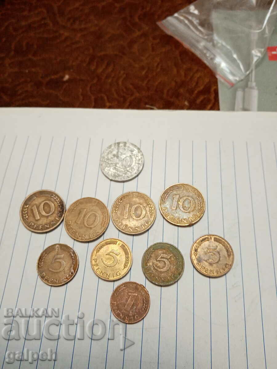 COINS MIXED LOT - 17 pcs. - BGN 3.5 - 5