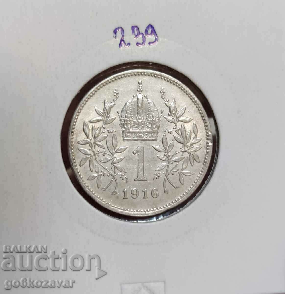 Austria 1 crown 1916 Silver ! Quality !