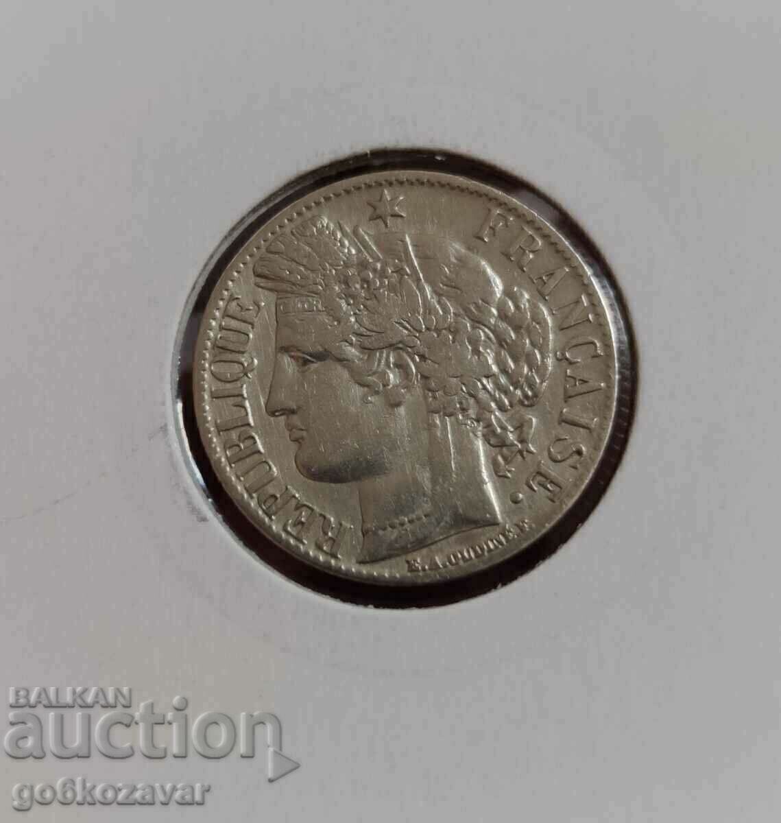 Franta 1 franc 1871 Argint !