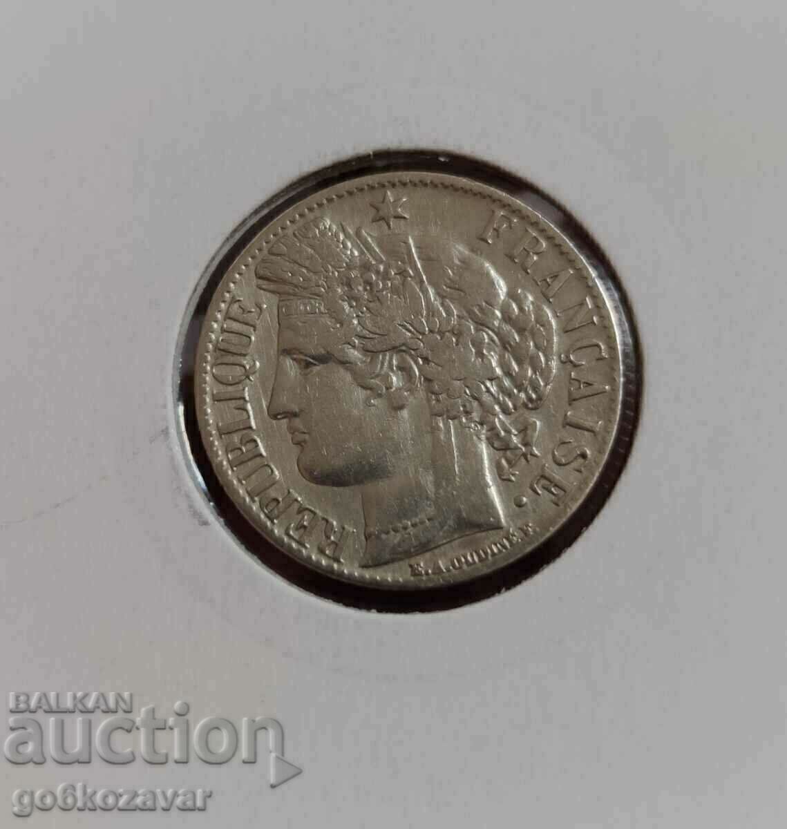 France 1 franc 1871 Silver !