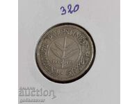 Palestine 50 mils 1935 Silver! Rare!