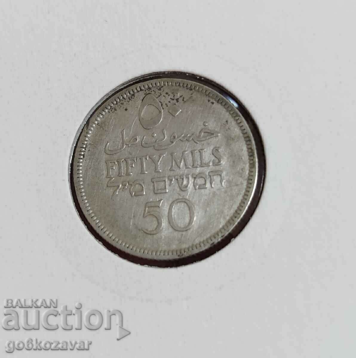 Palestine 50 mils 1927 Silver Rare! with price 39.90 BGN | € 20.40 Palestine 50 mils 1927 Silver Rare! with price 39.90 BGN | € 20.40