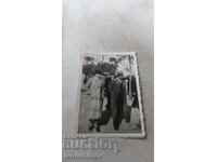 Photo Sofia Three men on a walk along Tsaria 1938