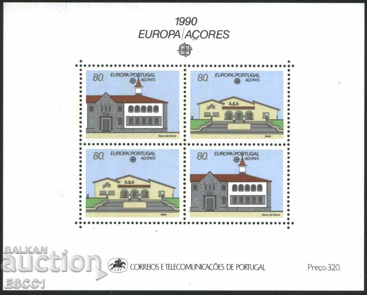 Bloc curat Europa SEP 1990 din Portugalia - Azore