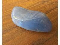 Stone Mineral Chalcedony Blue Agate Polished