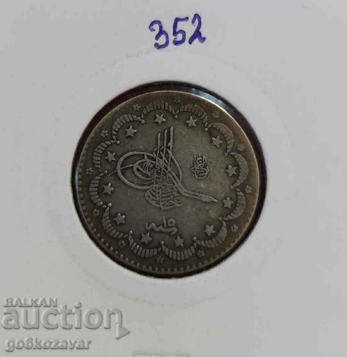 Ottoman Empire 5 Kurusha 1293-1876 Silver figure 15 RR with price 69.90 BGN | € 35.74 Ottoman Empire 5 Kurusha 1293-1876 Silver figure 15 RR with price 69.90 BGN | € 35.74