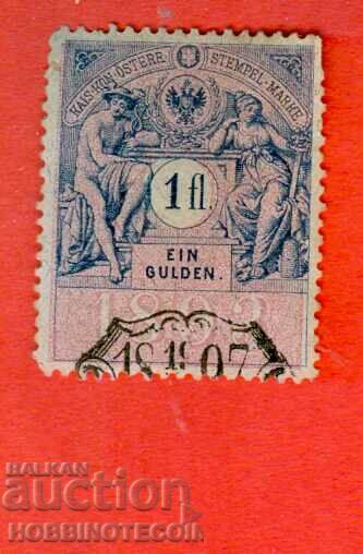 AUSTRIA - STAMPS - STAMP 1 Foreign Gulden 1893