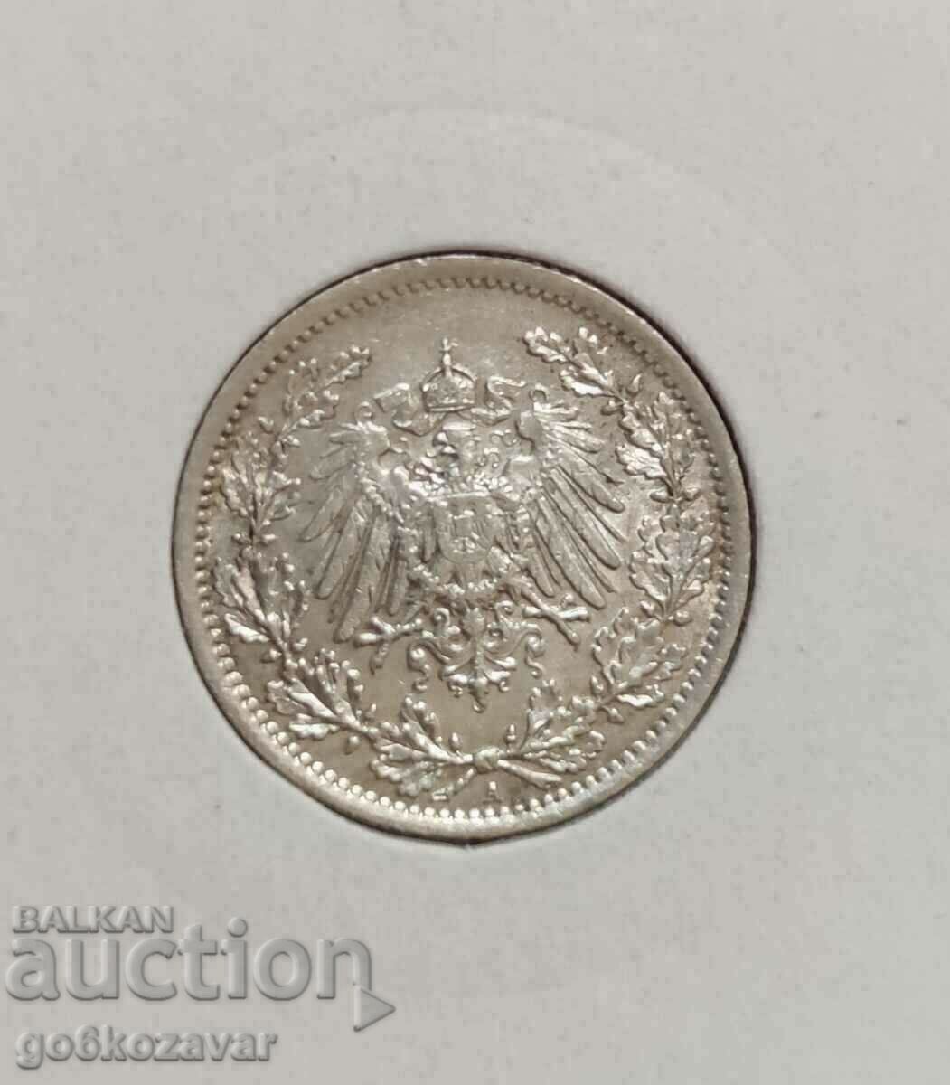 Γερμανία 1/2 Mark 1915 Αργυρό UNC με τιμή 15.90 BGN | € 8.13