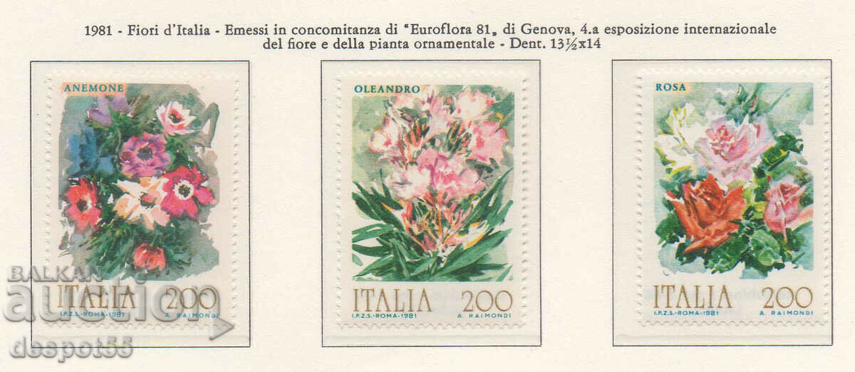 1981. Италия. Цветя.
