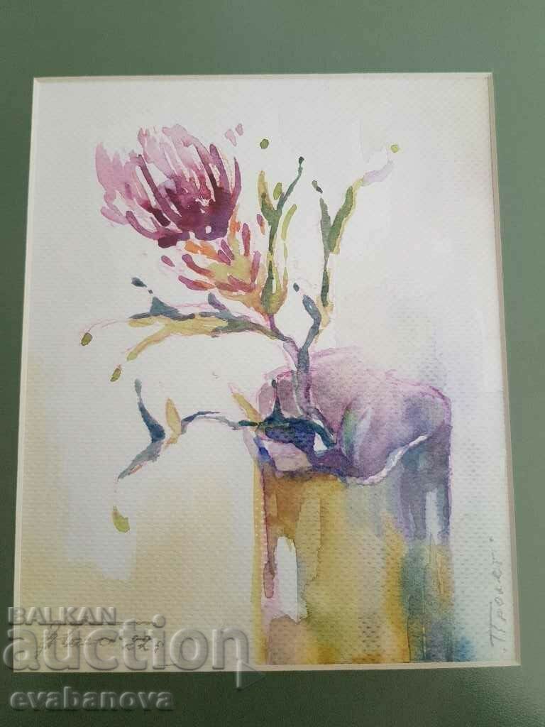 Auction Vasil Banov Spring Still life watercolor 2022 Auction Vasil Banov Spring Still life watercolor 2022