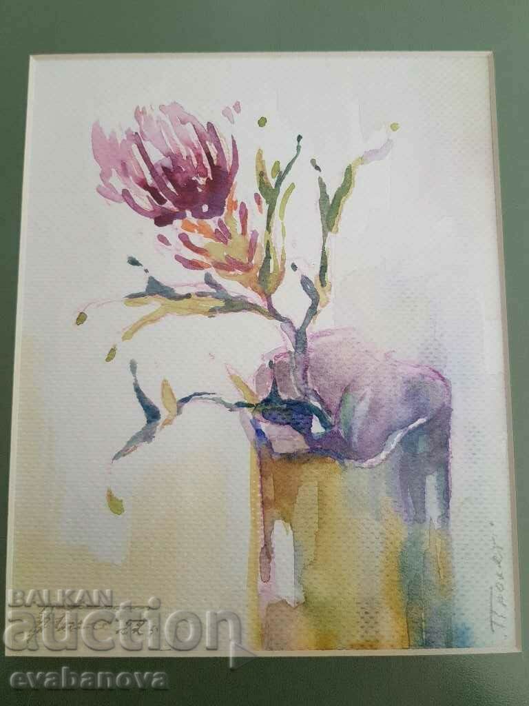 Delivery of Vasil Banov Spring Still life watercolor 2022 Delivery of Vasil Banov Spring Still life watercolor 2022