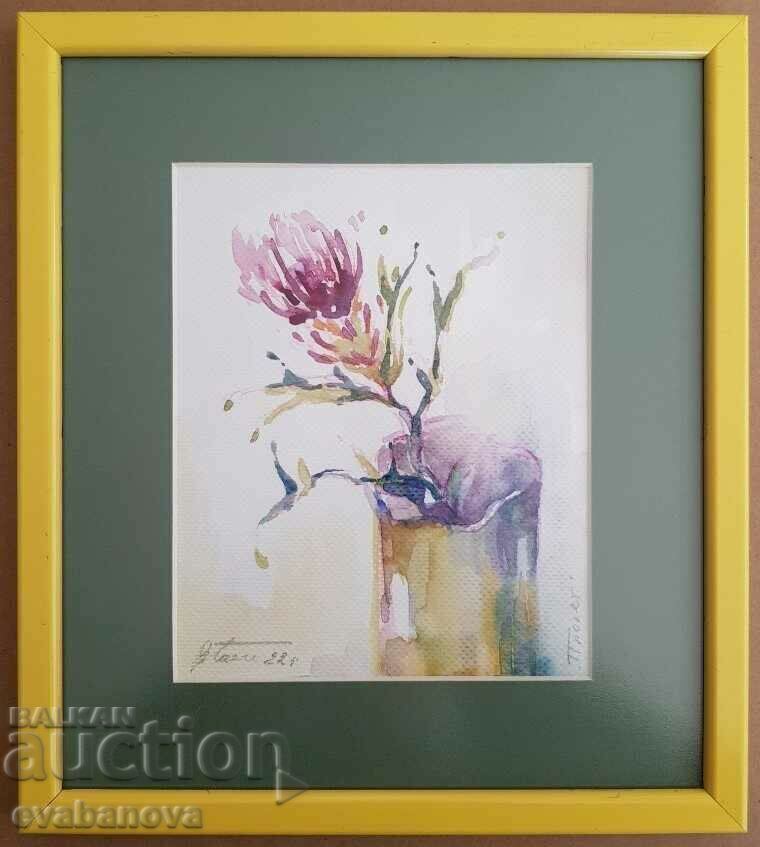 Vasil Banov Spring Still life watercolor 2022 Vasil Banov Spring Still life watercolor 2022
