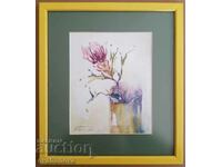 Vasil Banov Spring Still life watercolor 2022