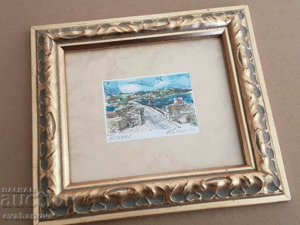 Vasil Banov The road and the windmill for the old town of Nessebar with price 30.00 BGN | € 15.34 Vasil Banov The road and the windmill for the old town of Nessebar with price 30.00 BGN | € 15.34