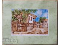 Vasil Banov color graphics The Old Town of Nessebar 1993