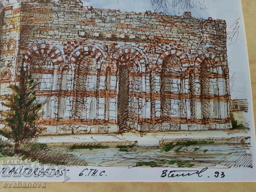 Delivery of Vasil Banov color graphic St. John's Church in Nessebar 93