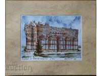 Vasil Banov color graphic St. John's Church in Nessebar 93