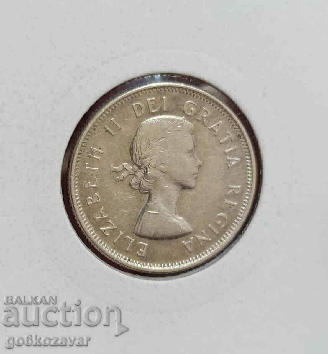 Canada 25 de cenți 1960 argint! cu preț € 16.00 | 31.29 BGN Canada 25 de cenți 1960 argint! cu preț € 16.00 | 31.29 BGN