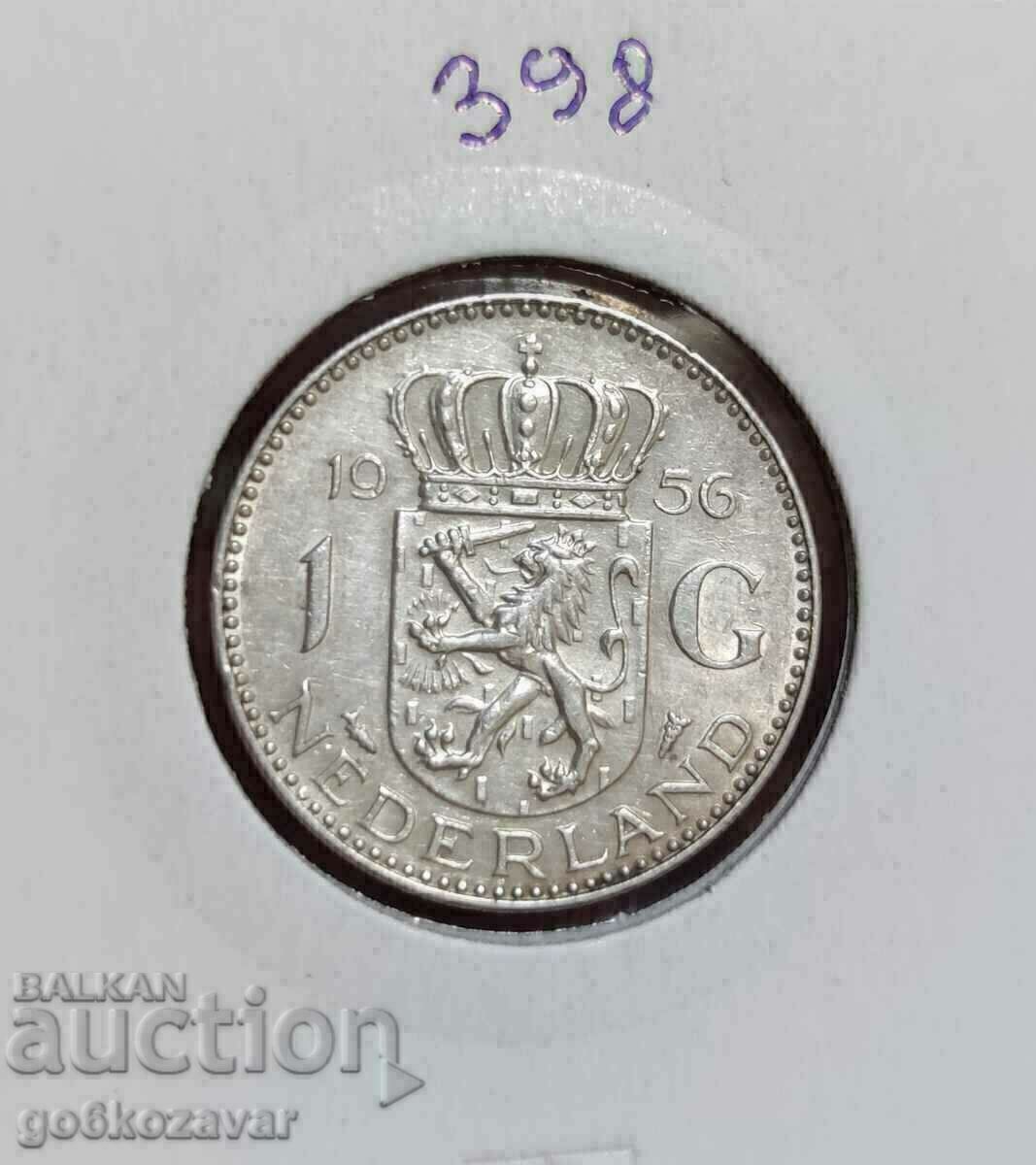 Netherlands 1 Gulden 1957 Silver ! Netherlands 1 Gulden 1957 Silver !
