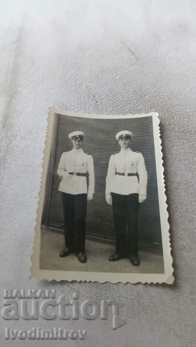 Снимка Банкя Двама офицери в бели парадни униформи 1941