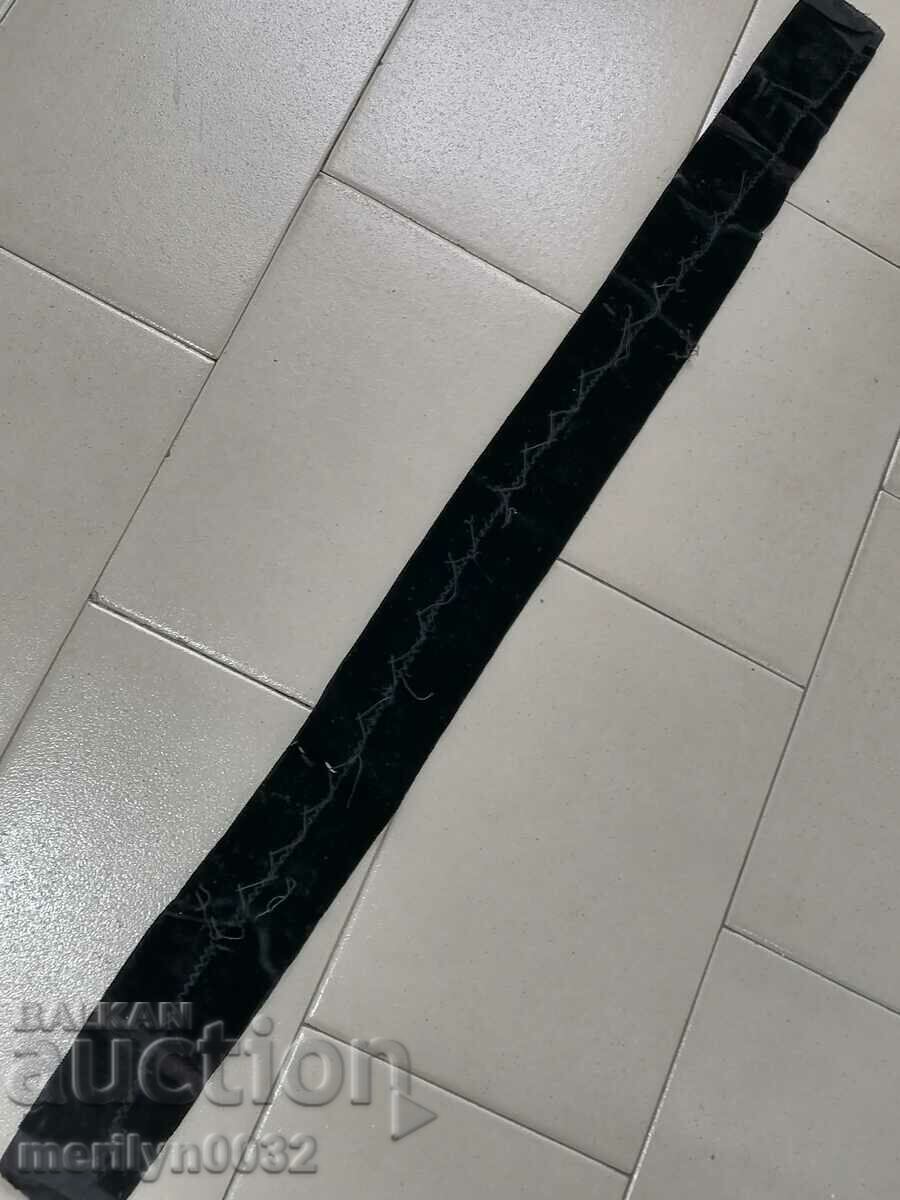 Old black velvet belt for pafty costume belt - 6 Old black velvet belt for pafty costume belt - 6