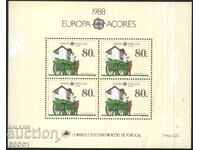 Чист блок  Европа СЕПТ 1988 от Португалия - Азорски острови