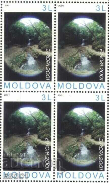 Clean stamp Europa in square SEP 2001 from Moldova