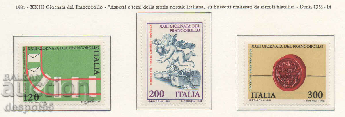 1981. Italia. Ziua timbrului poștal.