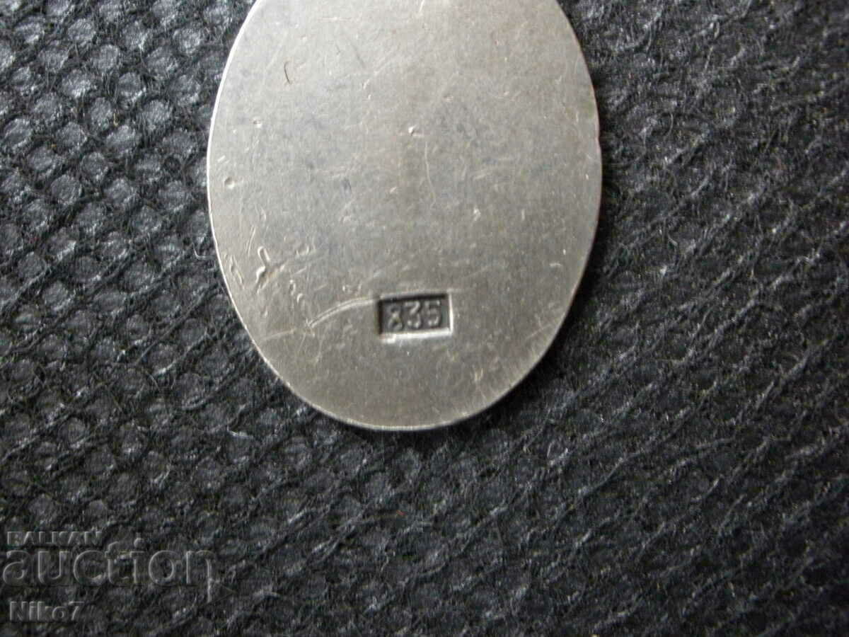 Delivery of Old silver medallion in antique style - Sagittarius. Delivery of Old silver medallion in antique style - Sagittarius.