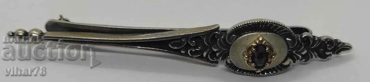 BROȘĂ MARO-ARGINTIU VECHI - 5