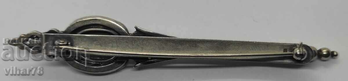 BROȘĂ MARO-ARGINTIU VECHI - 6