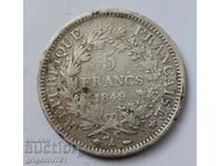 5 Φράγκα Ασήμι Γαλλία 1849 A - Ασημένιο νόμισμα #17