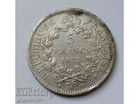 5 Φράγκα Ασήμι Γαλλία 1873 Α - Ασημένιο νόμισμα #20