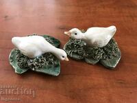 PORCELAIN DUCK DUCK GOOSE SOUVENIR FIGURE-2 NO